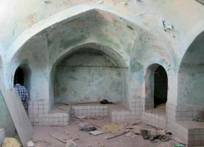 عملیات بازسازی و بازسازی حمام تاریخی بُنگان در بافت شروع شد