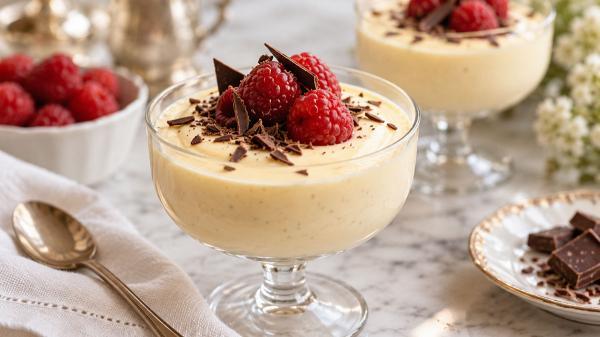 طرز تهیه کرم باواریا؛ دسر لطیف با شیر، زرده تخم مرغ و خامه